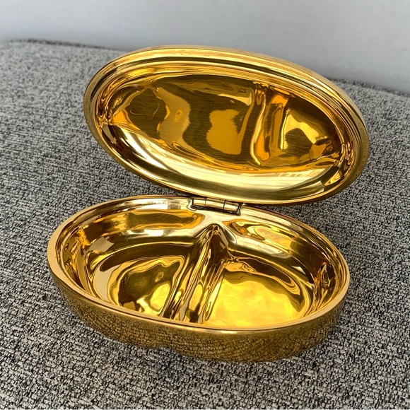 Jonathan Adler Accents Jonathan Adler Xanax Gold Brass Pill Box
